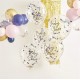 Navy Pink & Gold Confetti Balloons