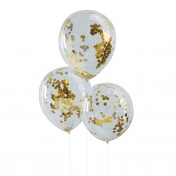 Gold Confetti Balloons Gold Confetti Balloons