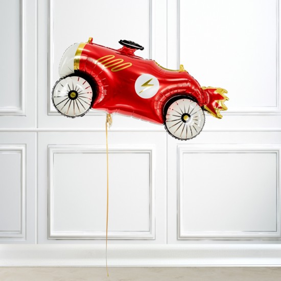 Giant Vintage Red Car Foil Balloon 36 Inch