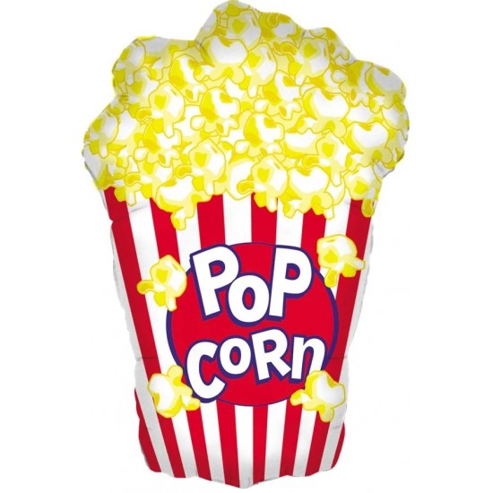 Popcorn Foil Balloon, Movie Night Party Balloon