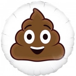 Smiling Poop Emoji Foil Balloon Smiling Poop Emoji Foil Balloon