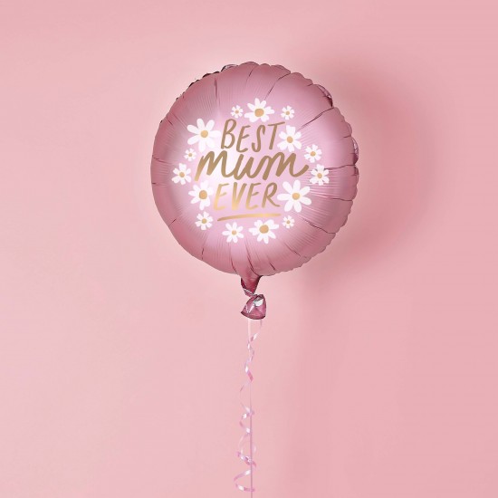 Blush Pink 'Best Mum Ever' Foil 20" Balloon