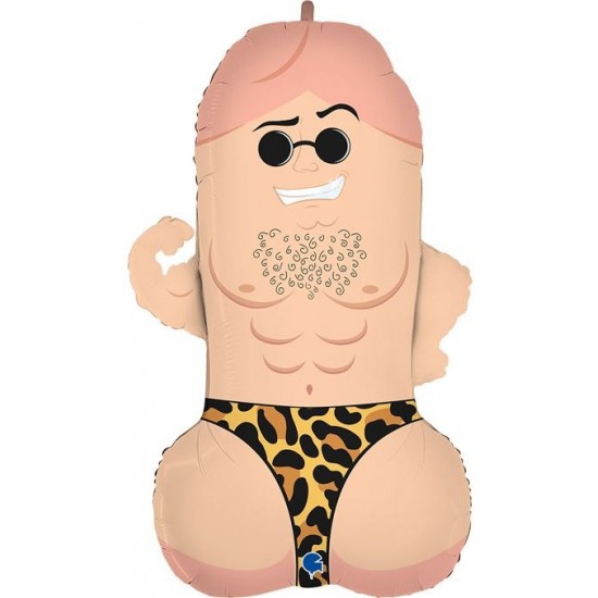 MR. D Adult Humour Foil Balloon - INFLATED MR. D Adult Humour Foil Balloon - INFLATED