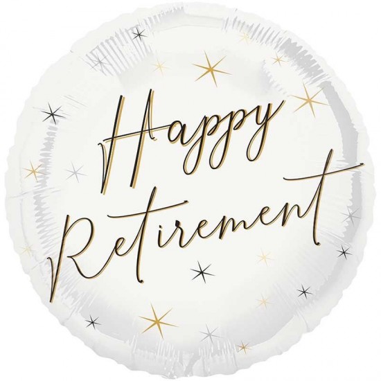 Happy Retirement Foil Balloon  18" - INFLATED