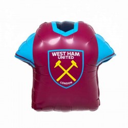 West Ham United FC Jersey Shaped Foil Balloon - INFLATED West Ham United FC Jersey Shaped Foil Balloon - INFLATED