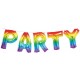 Rainbow Foil Party Letter Balloon Banner