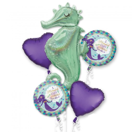 Mermaid Wishes Foil Balloon Bouquets