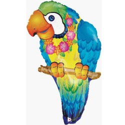 Tropical Parrot Foil Balloon 29" Tropical Parrot Foil Balloon 29"