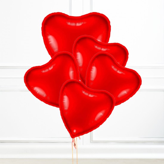 Red Heart Balloon Set