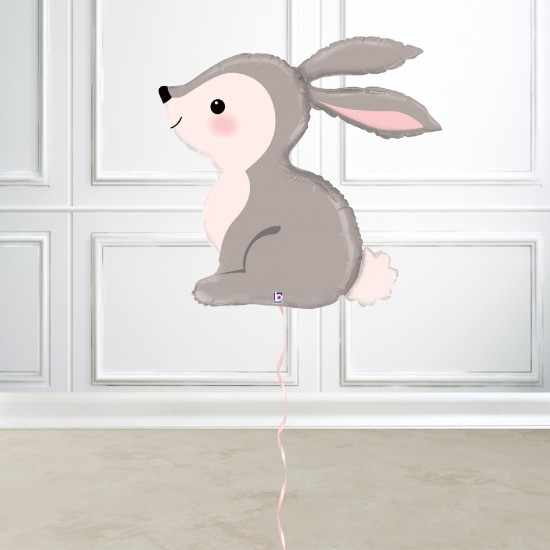 Woodland Bunny Inflated Foil Balloon