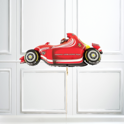 Speedy Red Car Jumbo Foil Balloon INFLATED Speedy Red Car Jumbo Foil Balloon INFLATED