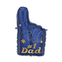 Dad Birthday Party #1 Dad Foil Balloon - INFLATED Dad Birthday Party #1 Dad Foil Balloon - INFLATED