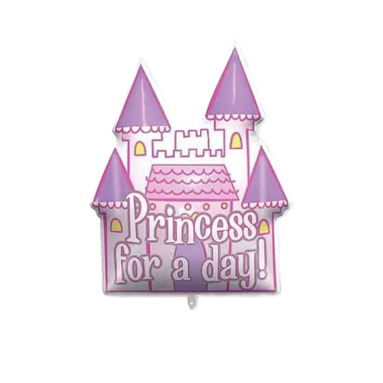 Princess Castle Supersized Foil Balloon INFLATED Princess Castle Supersized Foil Balloon INFLATED