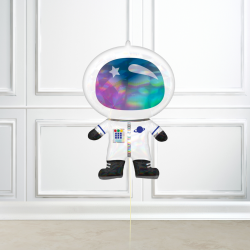 Astronaut Holographic Iridescent SuperShape Foil Balloon