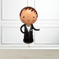 Handsome Groom Wedding Supershape Helium Balloon
