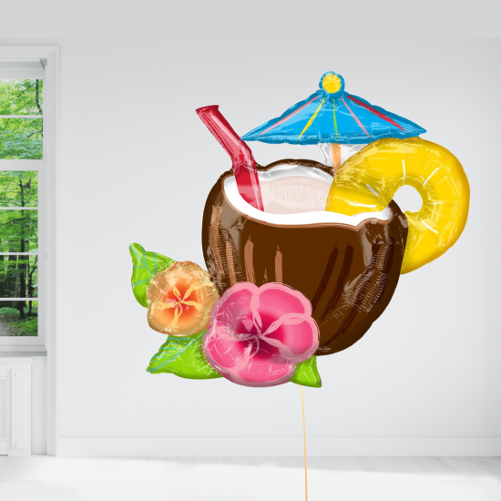 Coconut Pina Colada SuperShape Foil Balloon