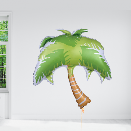 Summer Scene Palm Tree SuperShape Foil Balloon