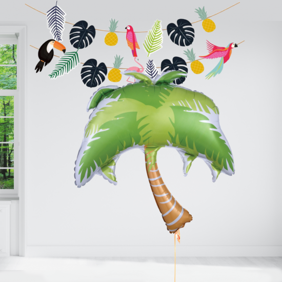 Summer Scene Palm Tree SuperShape Foil Balloon