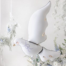Dove Foil Balloon 39" Holly Communion Religious Balloon Decorations Dove Foil Balloon 39" Holly Communion Religious Balloon Decorations