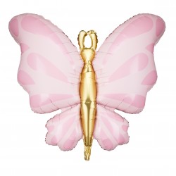 Pink Butterfly Foil Balloon