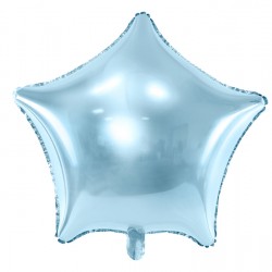 Metallic Pale Blue Star Balloon Metallic Pale Blue Star Balloon