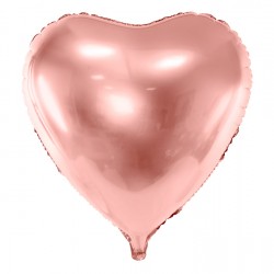 Rose Gold Heart Foil Balloon, 72 x 73 cm (28 x 28.5 '') Rose Gold Heart Foil Balloon, 72 x 73 cm (28 x 28.5 '')