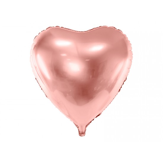 Rose Gold Heart Foil Balloon, 72 x 73 cm (28 x 28.5 '')