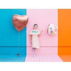 Rose Gold Heart Foil Balloon, 72 x 73 cm (28 x 28.5 '')