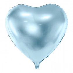 Baby Blue Heart Foil Balloon 45cm (18") Baby Blue Heart Foil Balloon 45cm (18")