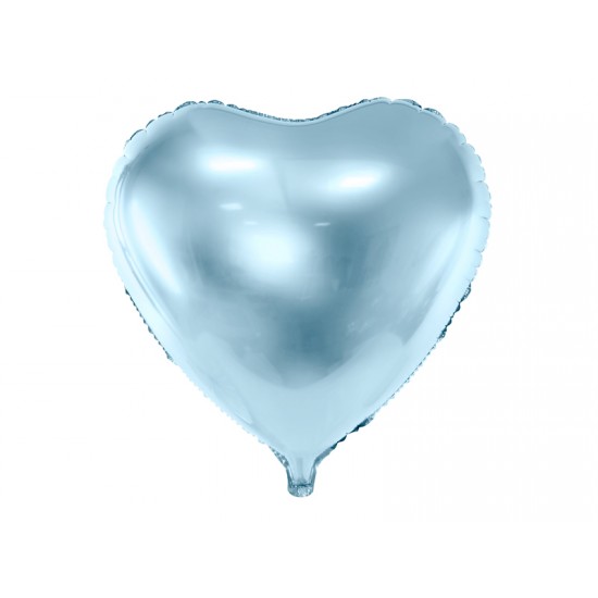 Baby Blue Heart Foil Balloon 45cm (18")