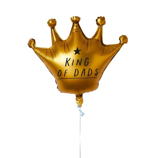 Gold Crown King Of Dads 35" Foil Balloon