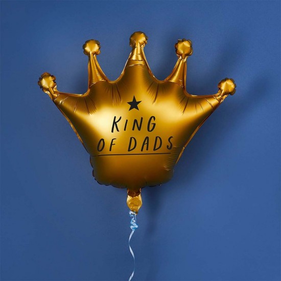 Gold Crown King Of Dads 35" Foil Balloon