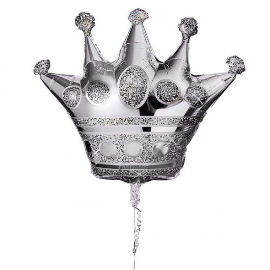 Silver Crown Foil Balloon