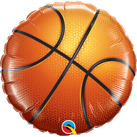 Round Basketball Foil Balloon