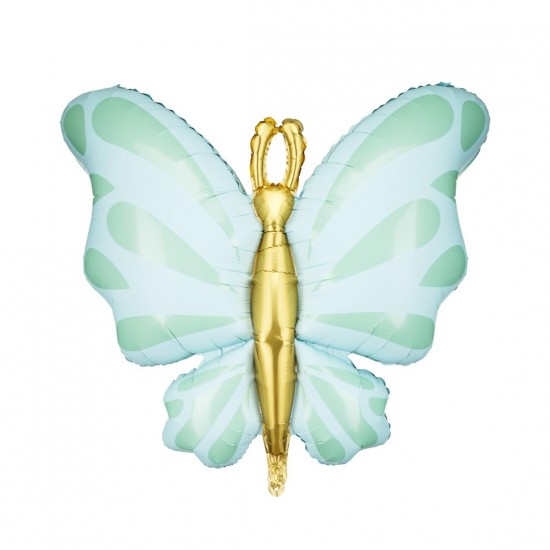 Mint Butterfly Foil Balloon