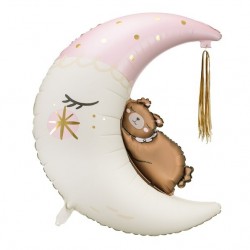 Teddy Bear on the Moon Foil Balloon Teddy Bear on the Moon Foil Balloon