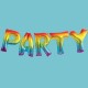 Rainbow Foil Party Letter Balloon Banner