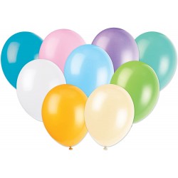 10 Latex Assorted Pastel Colour Balloons 10 Latex Assorted Pastel Colour Balloons