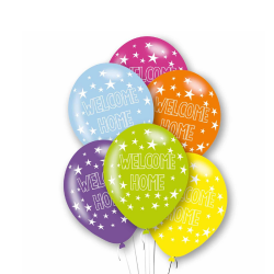 6 Welcome Home Latex Balloons  6 Welcome Home Latex Balloons