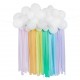Cloud Backdrop with Rainbow  Streamers