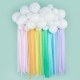 Cloud Backdrop with Rainbow  Streamers