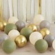 Gold Chrome, Olive Green, Grey and Nude Balloon Pack