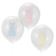 Easter Bunny Balloons With Pom Pom
