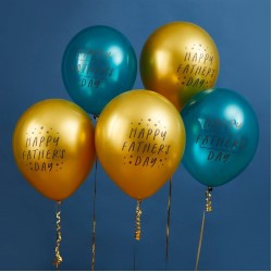 5 Happy Fathers Day Latex Balloons 5 Happy Fathers Day Latex Balloons