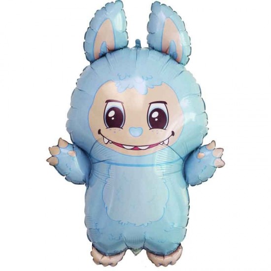 Blue Bad Bunny Jumbo Foil Balloon INFLATED