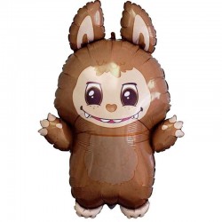 Brown Bad Bunny Jumbo Foil Balloon INFLATED Brown Bad Bunny Jumbo Foil Balloon INFLATED