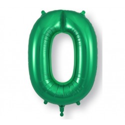 Green Jumbo Number 0 Balloon Green Jumbo Number 0 Balloon