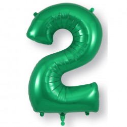 Green Jumbo Number 2 Balloon Green Jumbo Number 2 Balloon
