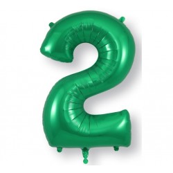 Green Jumbo Number 2 Balloon Green Jumbo Number 2 Balloon