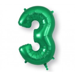 Green Jumbo Number 3 Balloon Green Jumbo Number 3 Balloon